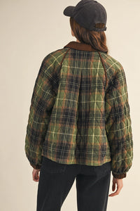 Plaid Quilted Jacket