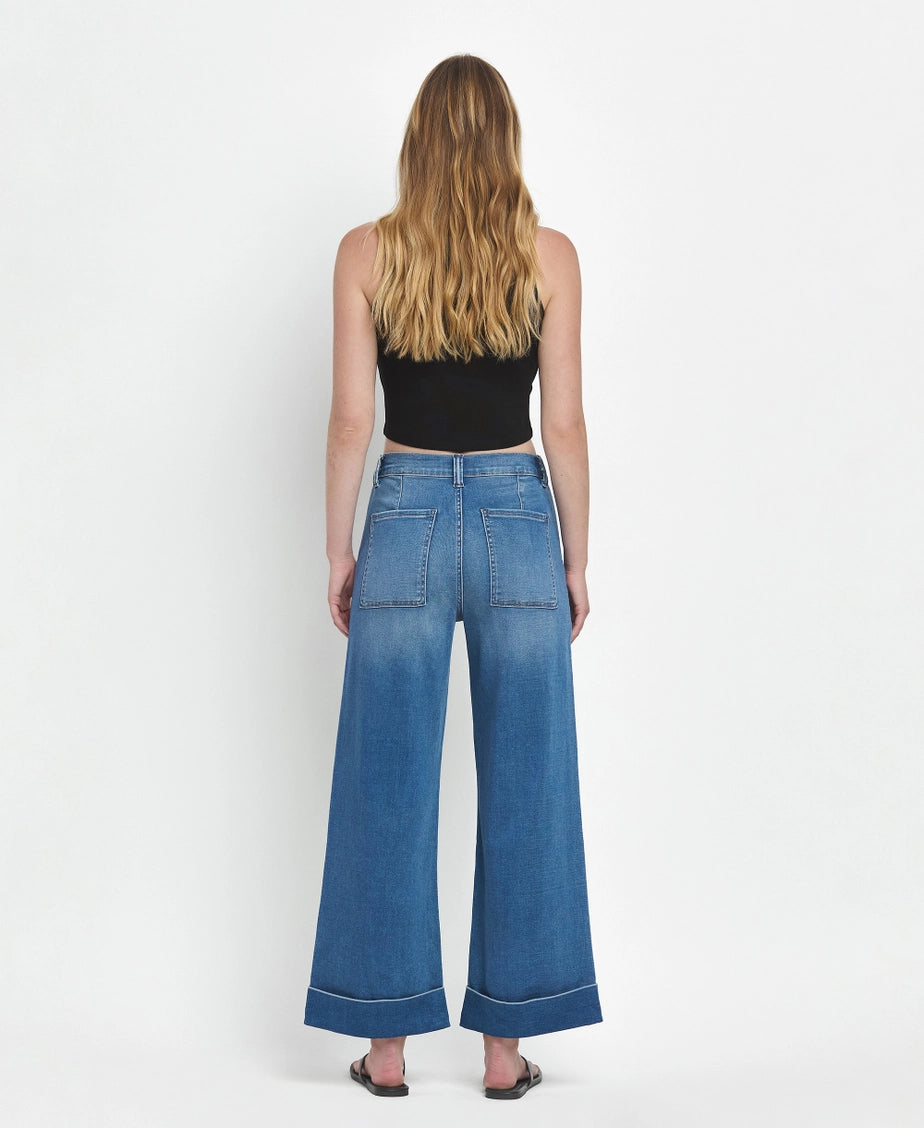 Double Cuff Baggy Jeans