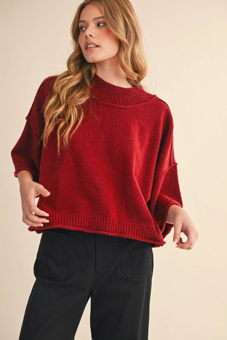 Marled Knit Sweater