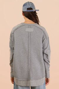 Elbow Patch Knit Top