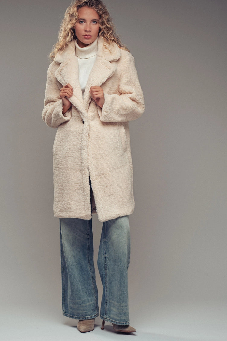 Cozy Longline Teddy Coat