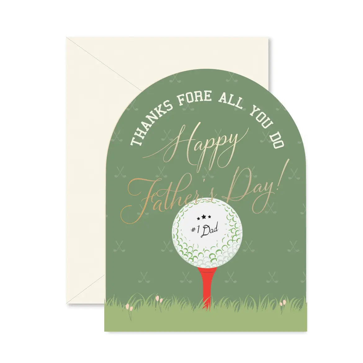 Fore Dad Father's Day Greeting Card