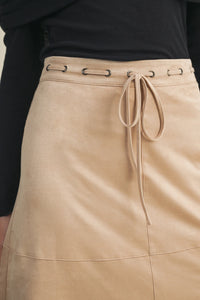 Suede A Line Skirt