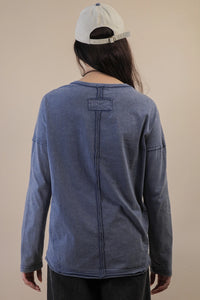 Mineral Washed Knit Top