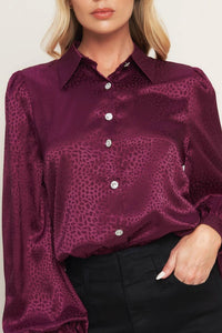 Puff Sleeve Collared Top