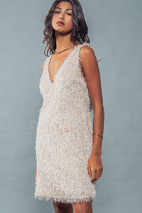 Shaggy Eyelash Mini Dress