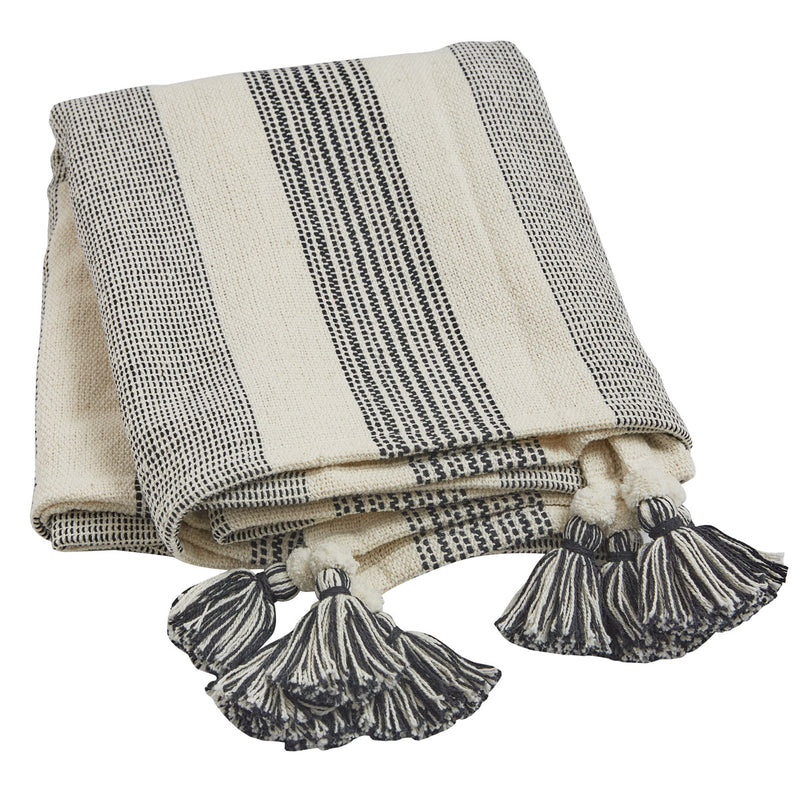 Raven Stripe Throw