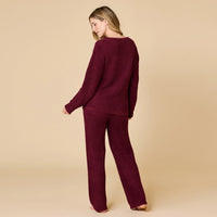 Marshmallow Waffle Boatneck Lounge Set