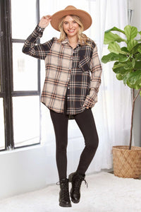 Colorblock Plaid Shirt