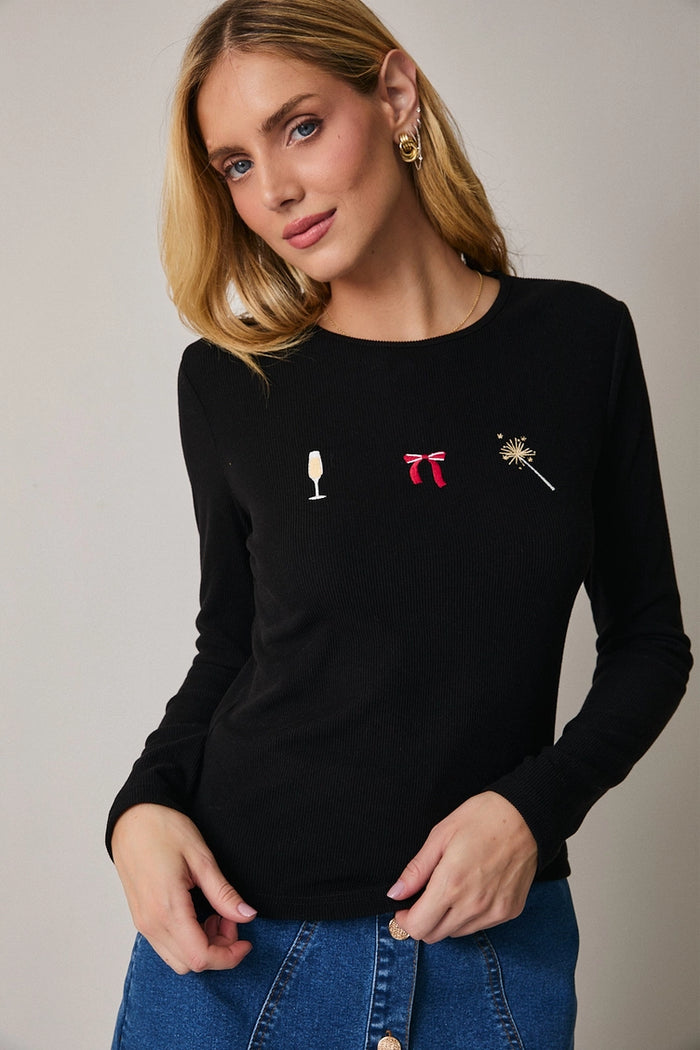 New Years Graphic Top