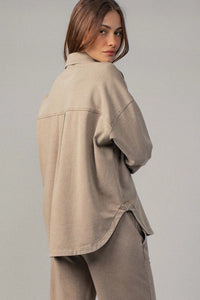 Western Relaxed Denim Top