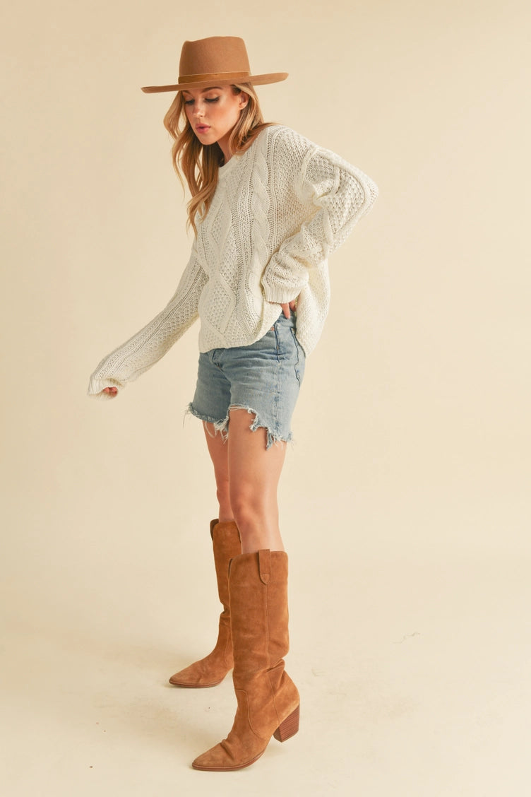 Adela Cable Knit Sweater