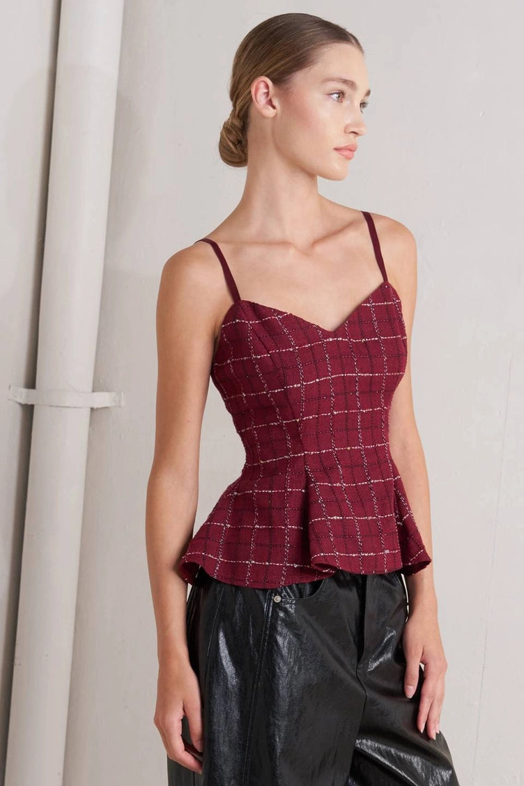 Tweed Cami Top