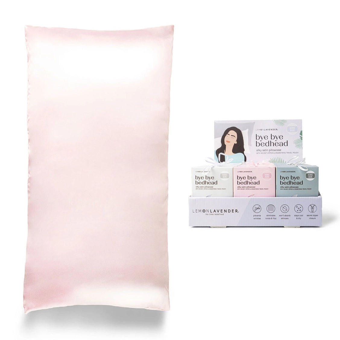 King Silky Satin Pillowcase