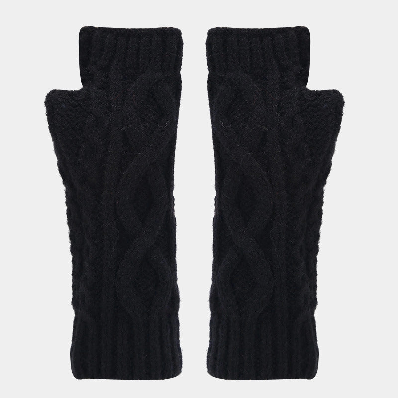 Fingerless Knit Gloves