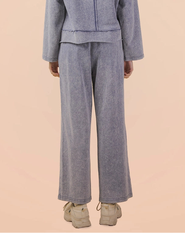 Mineral Washed Wide Leg Pants