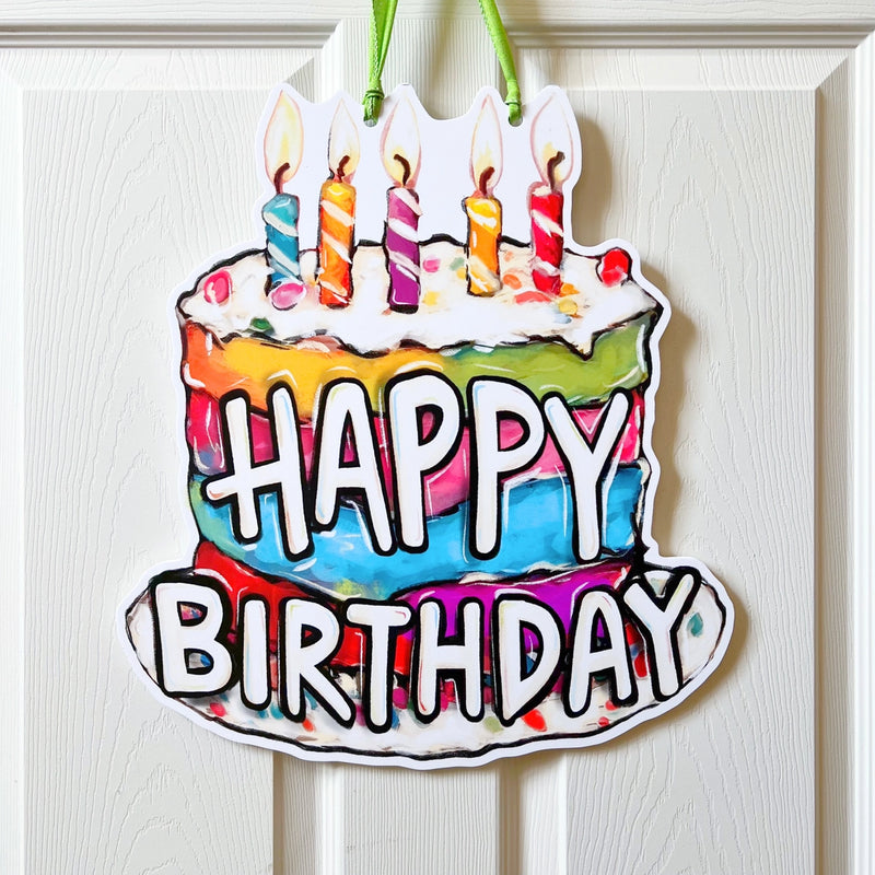 Birthday Cake Door Hanger