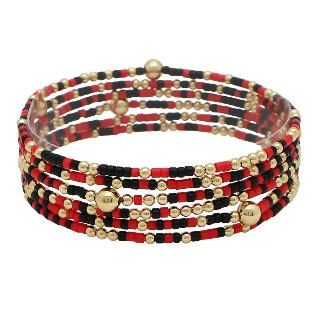 Game Day Beaded Bracelet