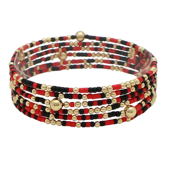 Game Day Beaded Bracelet