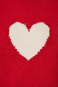 Heart Sleeveless Sweater
