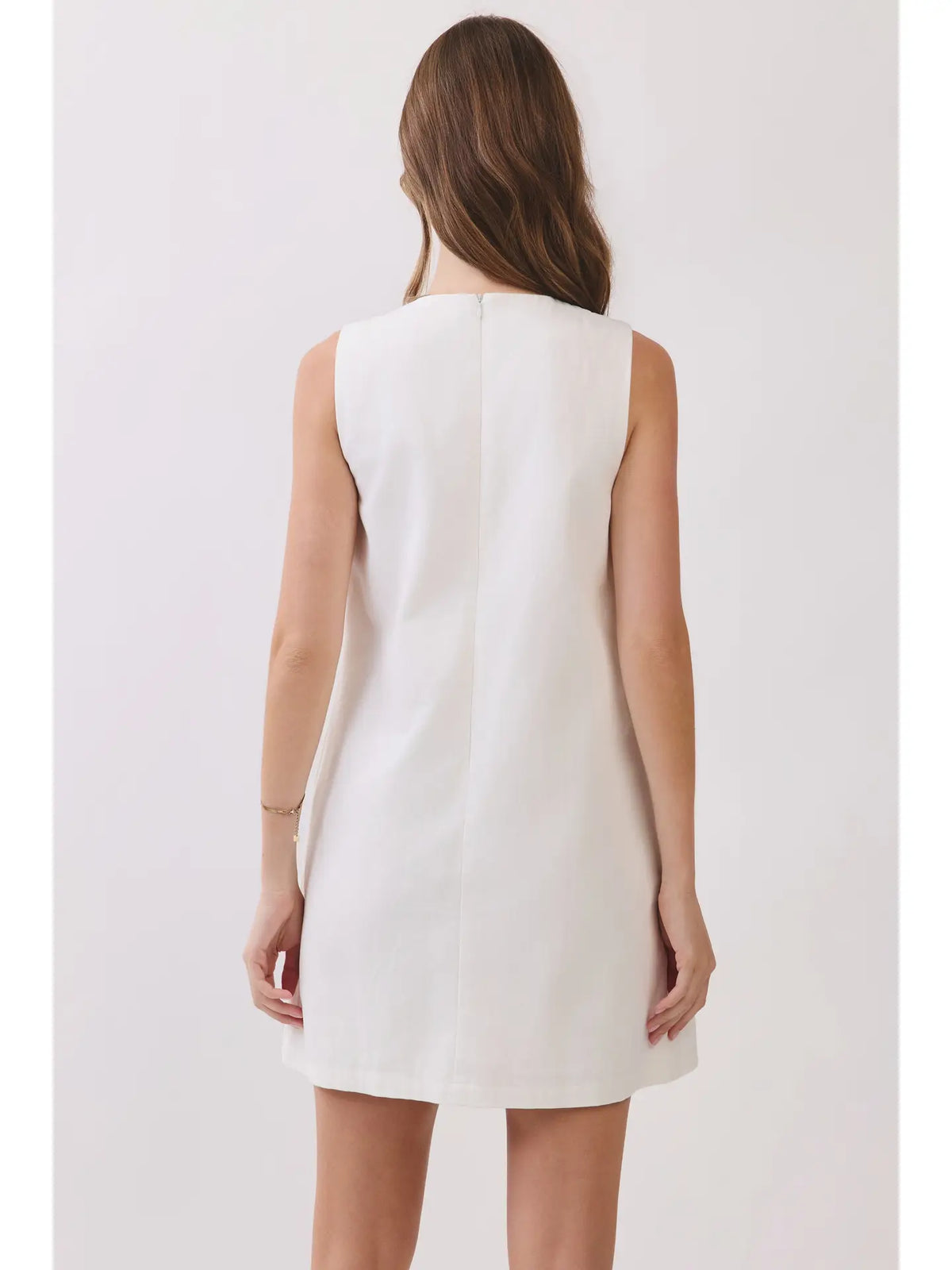 Floral Appliqué Shift Dress