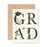 Grad Floral Greeting Card