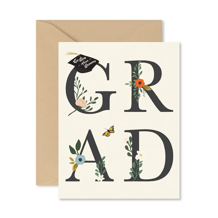 Grad Floral Greeting Card
