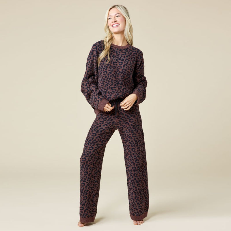 Marshmallow Leopard Lounge Set