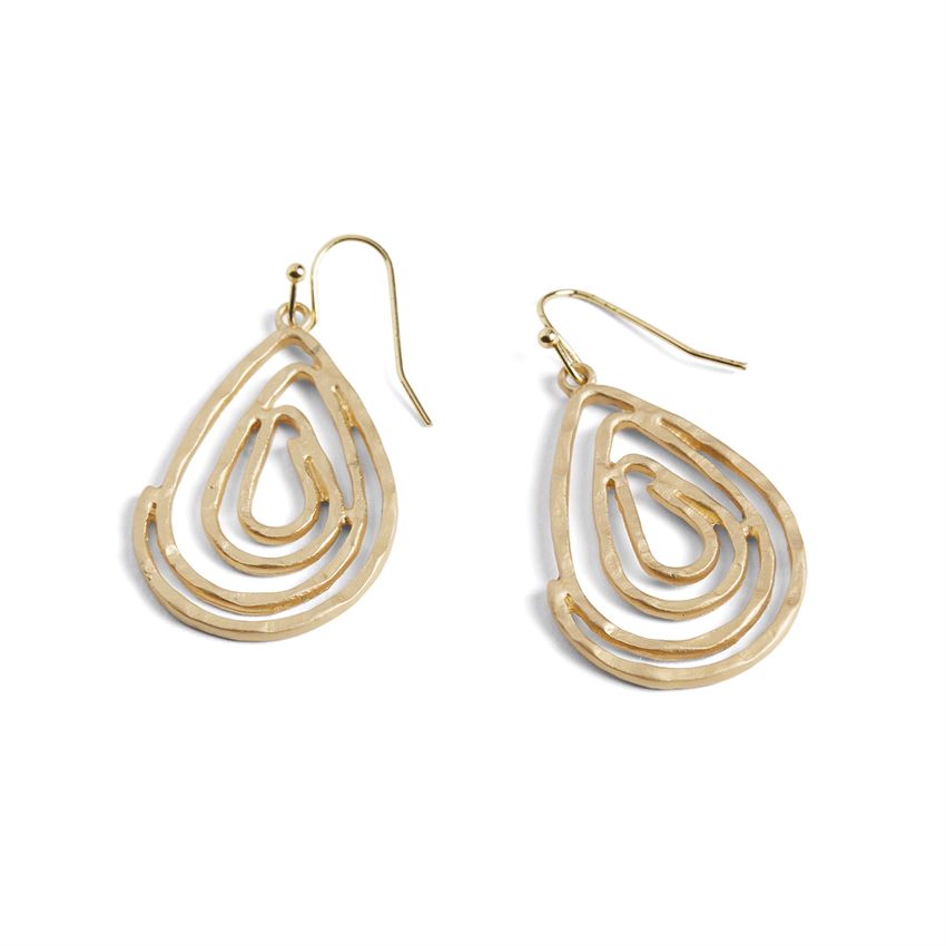 Swirl Teardrop Earrings
