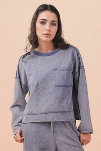 Mineral Washed Oversize Top