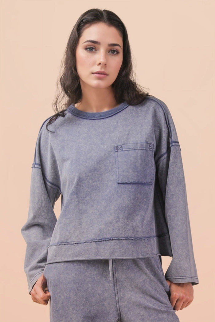 Mineral Washed Oversize Top