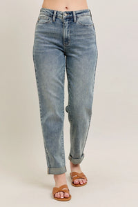 Roll Cuff Boyfriend Jeans