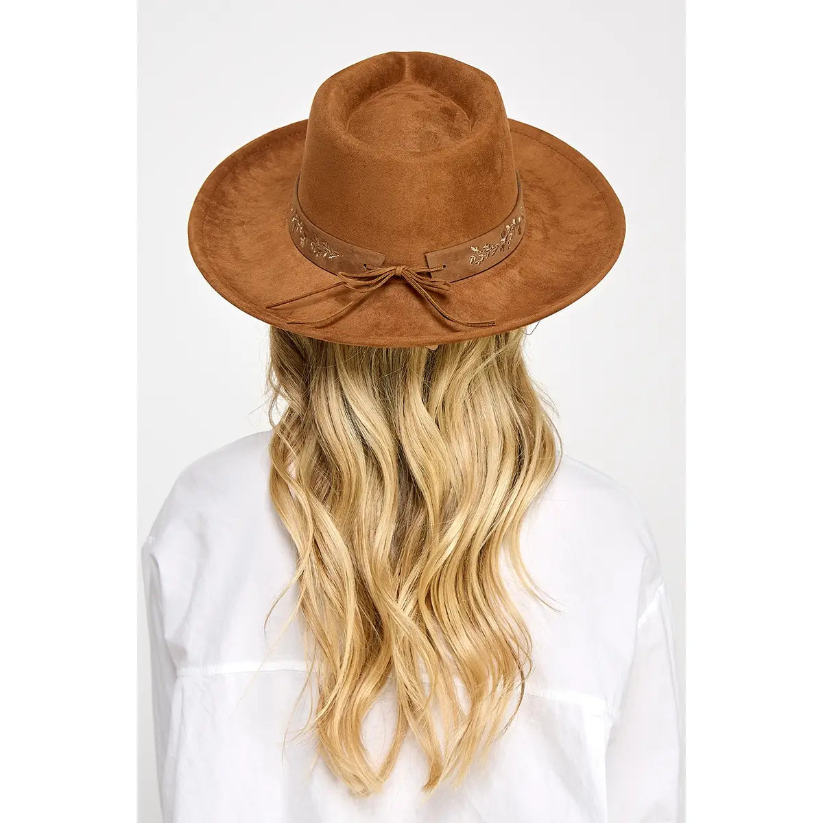 Floral Strap Fedora Hat