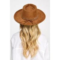 Floral Strap Fedora Hat