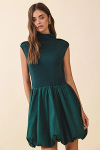 Bubble Hem Mini Dress