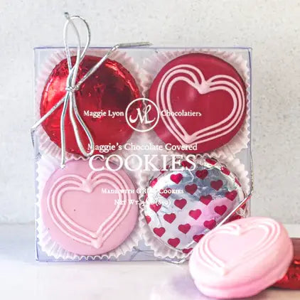 Valentine Chocolate Covered Cookies