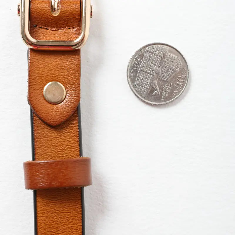 Skinny Leather Belt