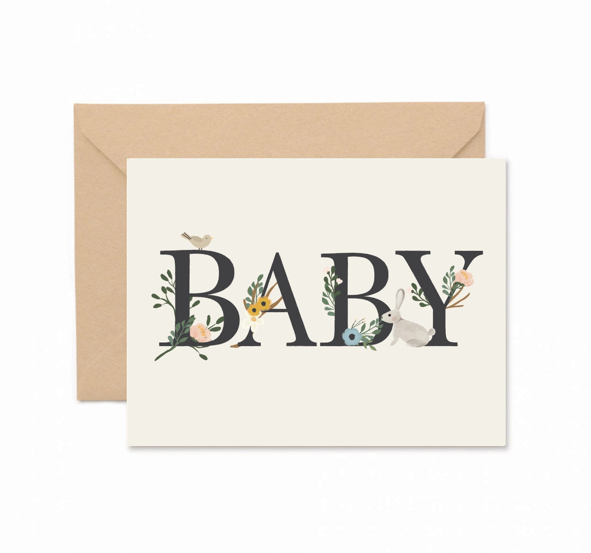 Floral Baby Greeting Card