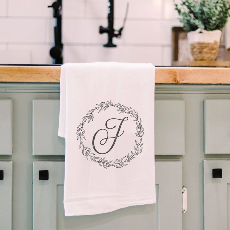 Monogrammed Tea Towel