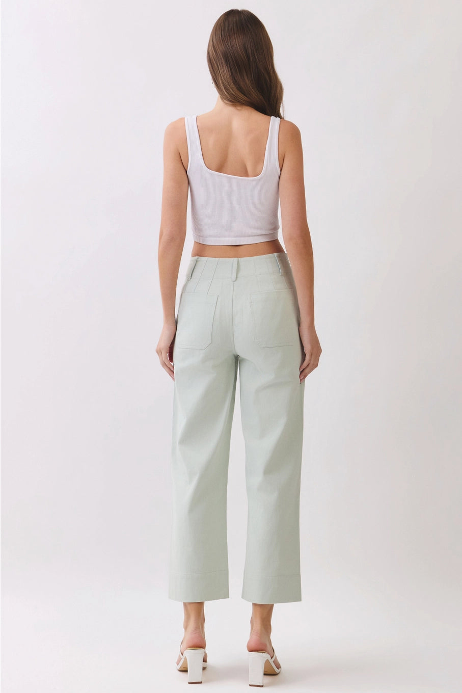 High Waisted Crop Pants