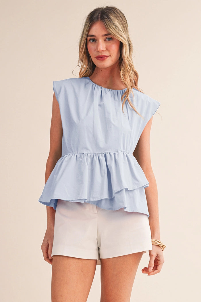 Ruffled Peplum Top