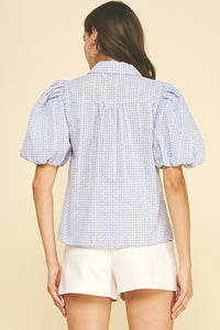 Floral Gingham Blouse