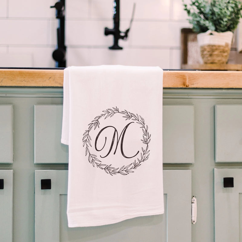 Monogrammed Tea Towel