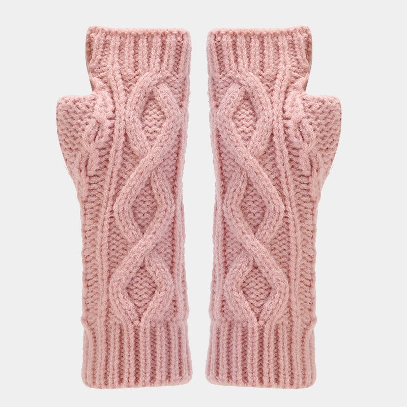 Fingerless Knit Gloves