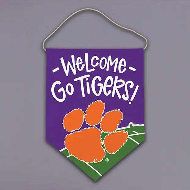 Clemson Welcome Doorhanger