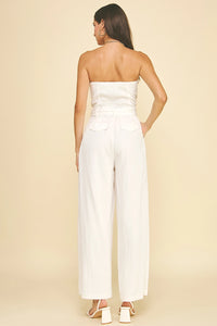 Sleeveless Belted Jumpsuit