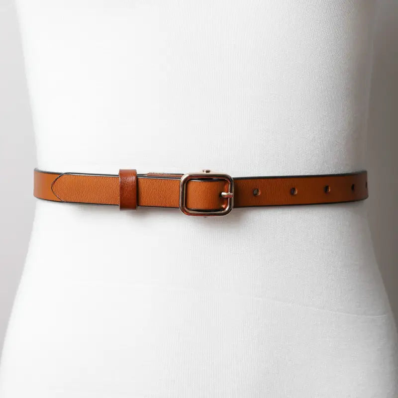 Skinny Leather Belt