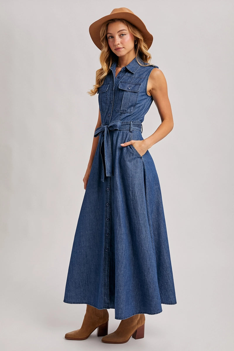 Denim Maxi Dress