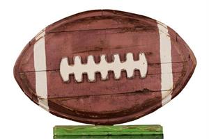 Wood Football on Base