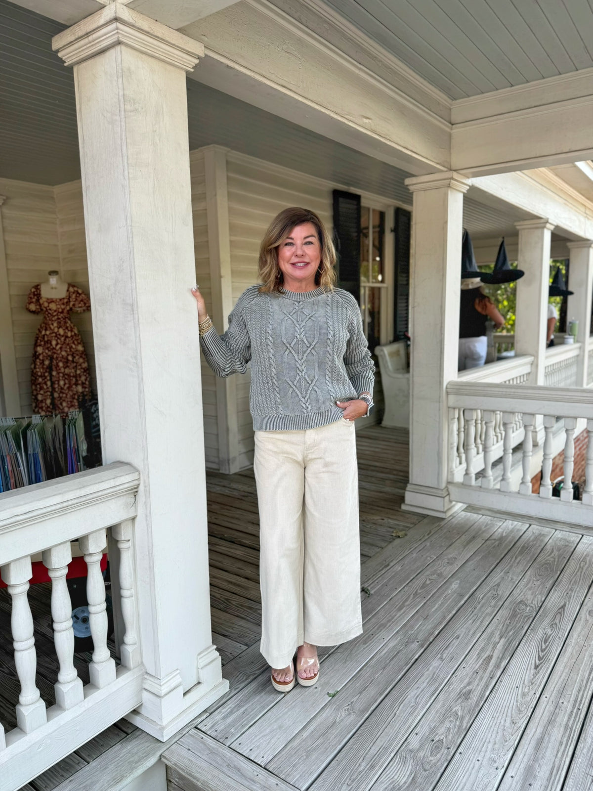 Corduroy Wide Leg Pants